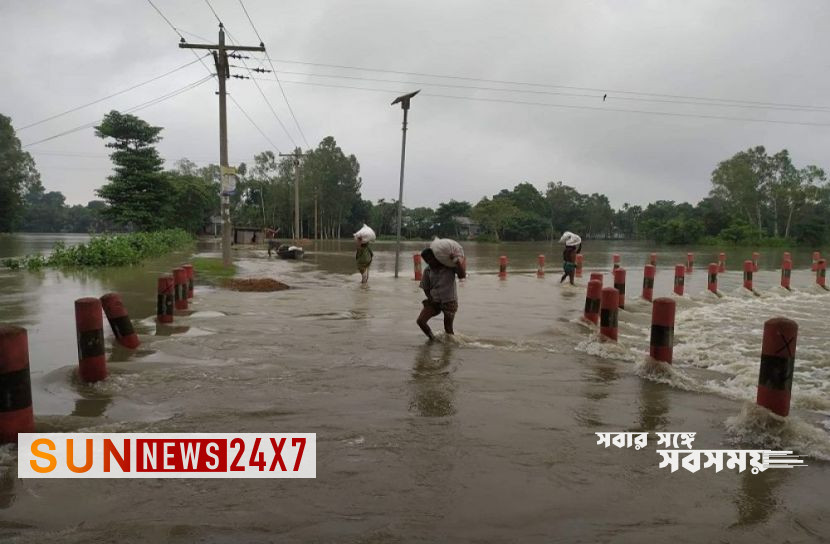 বাংলাদেশ:  তীব্র গতিতে বাড়ছে যমুনার পানি