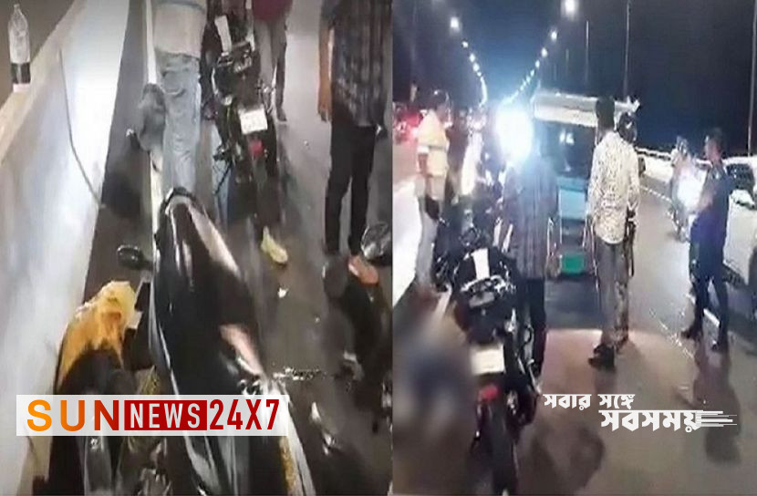 বাংলাদেশঃ  পদ্মা সেতুতে ভয়াবহ মোটরসাইকেল দুর্ঘটনা