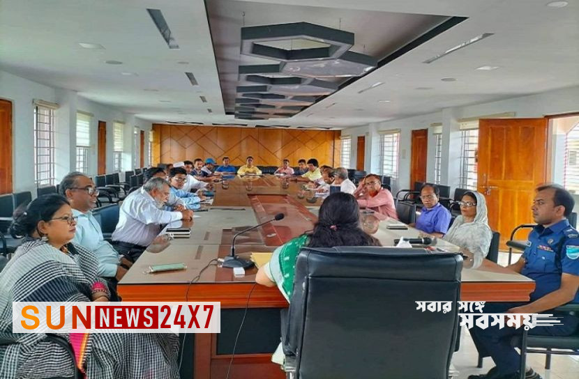 বাংলাদেশঃ  মাদারীপুরে উপজেলা প্রসাশনের মাসিক সভা অনুষ্ঠিত