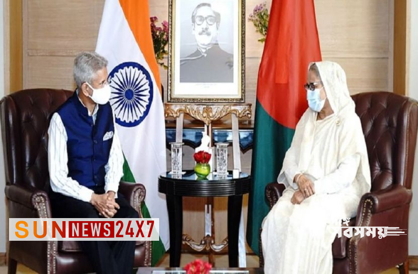 বাংলাদেশঃ প্রধানমন্ত্রীর সঙ্গে জয়শঙ্করের বৈঠক বাংলাদেশঃ প্রধানমন্ত্রীর সঙ্গে জয়শঙ্করের বৈঠক
