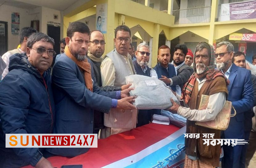 বাংলাদেশঃ বড়াইগ্রামে দুস্থদের মাঝে শীতবস্ত্র বিতরণ
