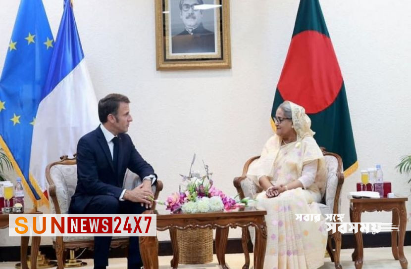 বাংলাদেশঃ ম্যাক্রোঁর সাথে ফলপ্রসূ আলোচনা হয়েছে বাংলাদেশঃ ম্যাক্রোঁর সাথে ফলপ্রসূ আলোচনা হয়েছে
