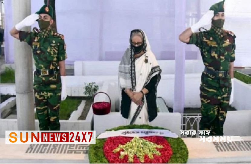 বাংলাদেশঃ শেখ রাসেলের সমাধিতে প্রধানমন্ত্রীর শ্রদ্ধা বাংলাদেশঃ শেখ রাসেলের সমাধিতে প্রধানমন্ত্রীর শ্রদ্ধা