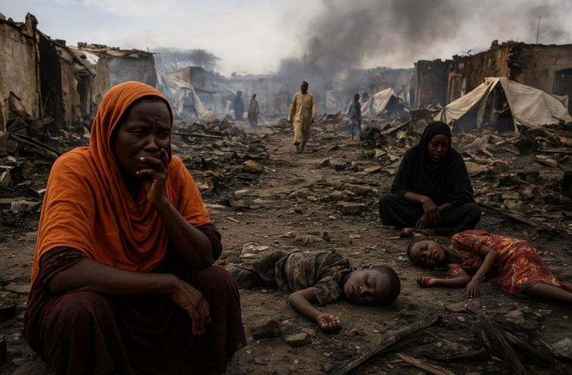 মৃত্যুর চিৎকারেও মানবতার ঘুম ভাঙছে না-!