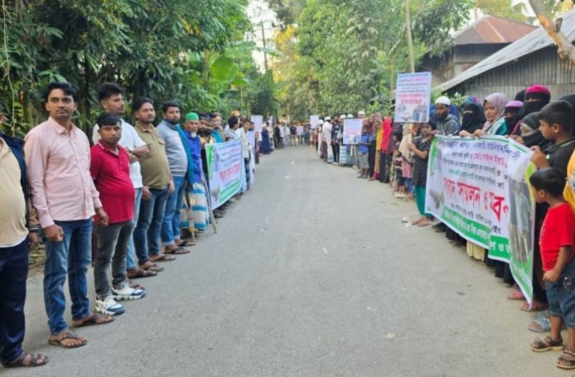 মাদারীপুরে হত্যা মামলায় গ্রেফতারকৃত আসামিদের ফাঁসির দাবি