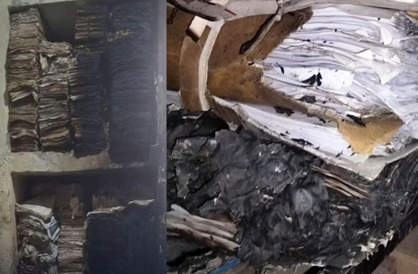 লক্ষ্মীপুরে গভীর রাতে মাস্ক পরে নির্বাচন কার্যালয়ে আগুন