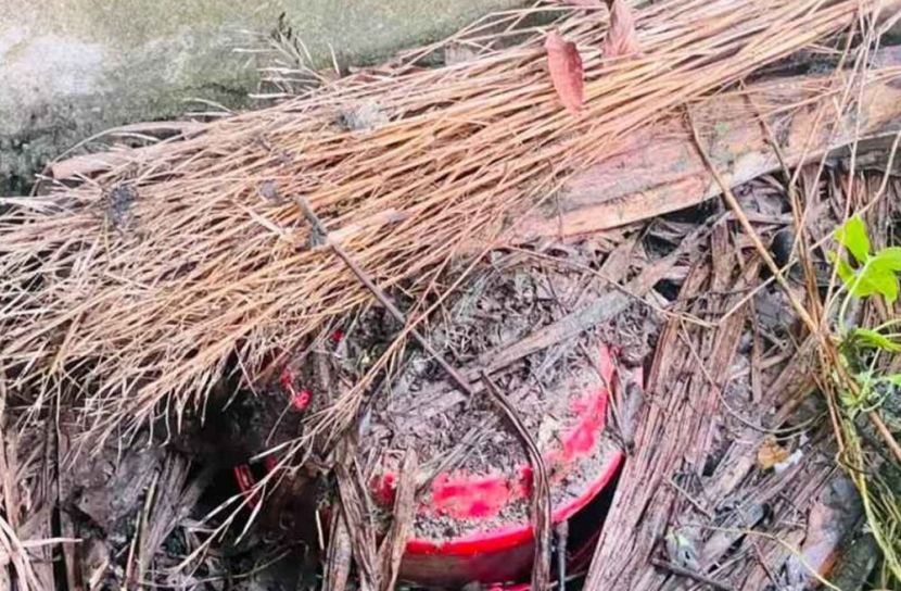 শরীয়তপুরে কবরস্থানে মিলল ককটেল মজুতের গোপন আস্তানা