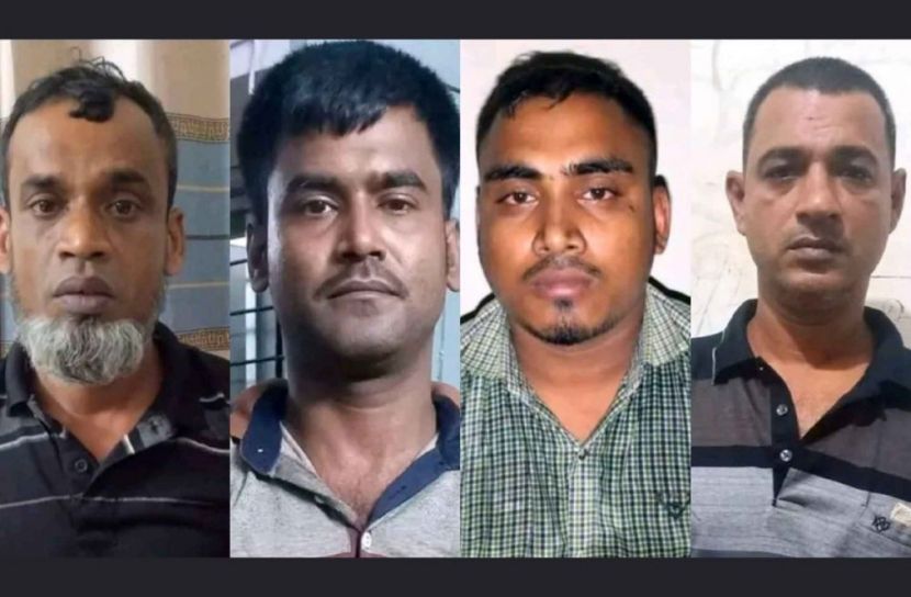 রাজাপুরে ডাকাতি মামলায় চার আসামি কারাগারে 