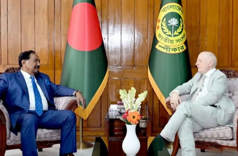 জার্মান রাষ্ট্রদূতের সঙ্গে  স্পিকারের সাক্ষাৎ , গণতন্ত্র পুনর্গঠনের আশ্বাস