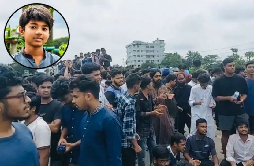 অপ্রতিম হত্যার বিচার দাবিতে মহাসড়ক অবরোধ