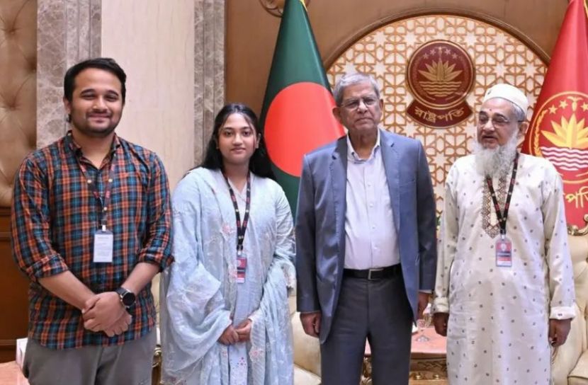 রাষ্ট্রপতির সঙ্গে জুলাই শহীদ মুগ্ধর পরিবারের সৌজন্য সাক্ষাৎ