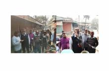 ফুলবাড়ীতে ধানের শীষ মার্কায় ভোট প্রদানে গণ সংযোগ