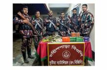 বিজিবির অভিযানে অর্ধকোটি টাকার মাদকদ্রব্য জব্দ