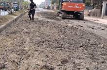 মাদারীপুরে একই রাস্তা দু্ইবার নির্মাণ: কোটি টাকার বাণিজ্য