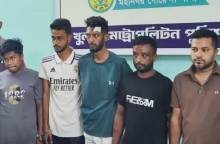 খুলনার সন্ত্রাসী তুষারসহ গ্রেফতার ৫